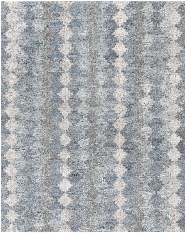 Hale Gray&Slate Diamonds Wool&Viscose Rug - Clearance - Ornate Home