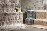 Hale Gray&Slate Diamonds Wool&Viscose Rug - Clearance - Ornate Home