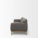 Hale Medium Brown/Gray Sofa Wood Fabric - Ornate Home