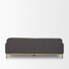 Hale Medium Brown/Gray Sofa Wood Fabric