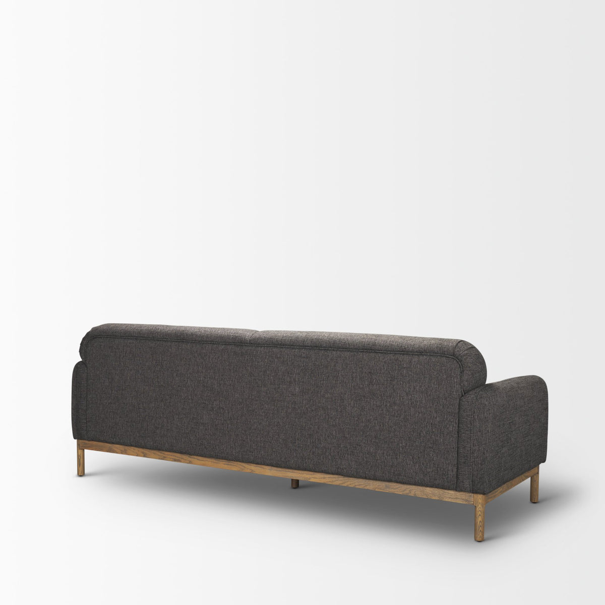 Hale Medium Brown/Gray Sofa Wood Fabric - Ornate Home
