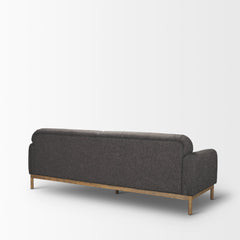 Hale Medium Brown/Gray Sofa Wood Fabric