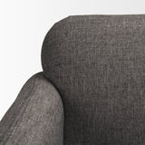 Hale Medium Brown/Gray Sofa Wood Fabric - Ornate Home