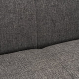Hale Medium Brown/Gray Sofa Wood Fabric - Ornate Home