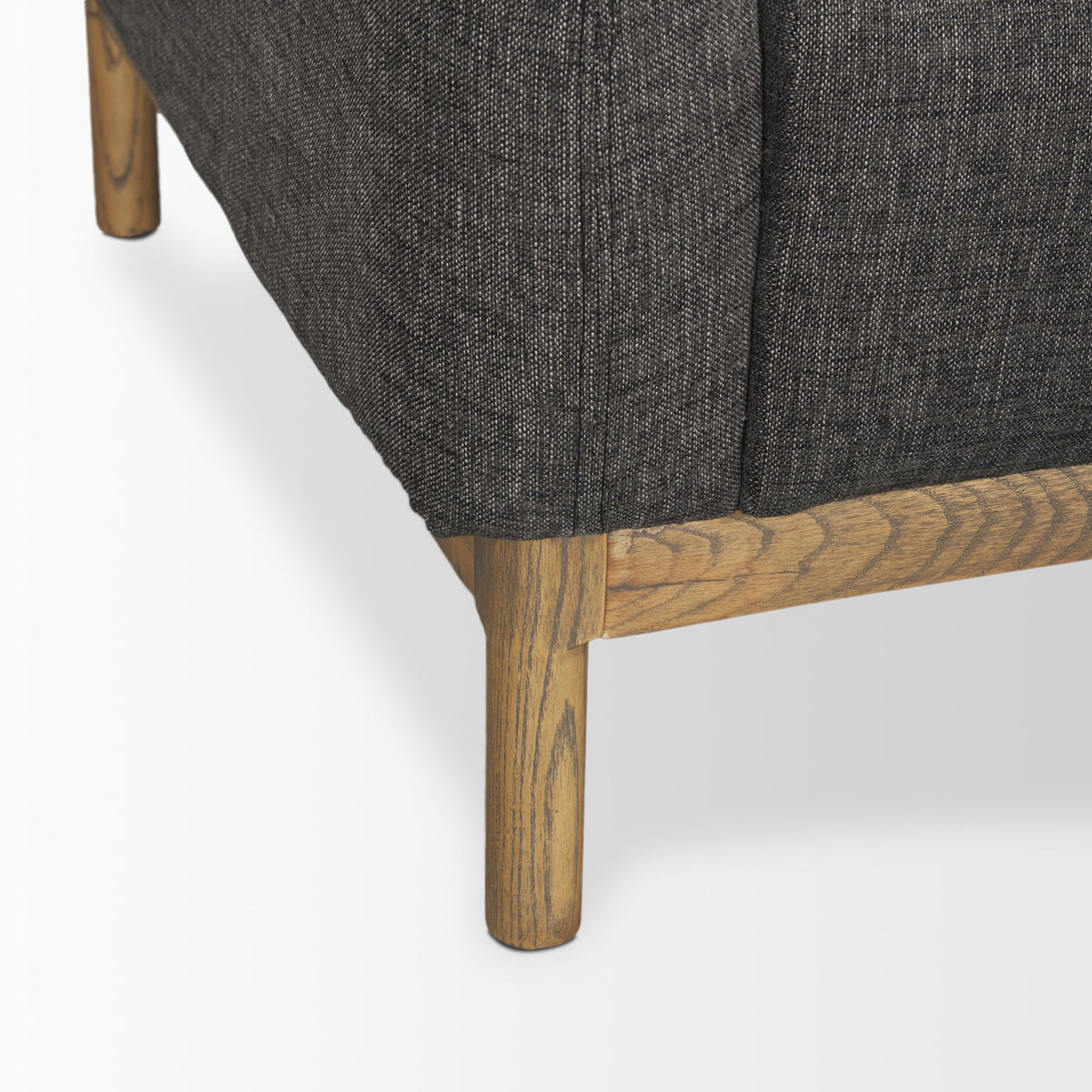 Hale Medium Brown/Gray Sofa Wood Fabric - Ornate Home