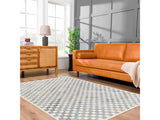 Halen Gray Checkered Area Rug - Ornate Home