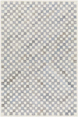Halen Gray Checkered Area Rug - Ornate Home