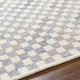 Halen Gray Checkered Area Rug - Ornate Home