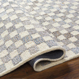 Halen Gray Checkered Area Rug - Ornate Home