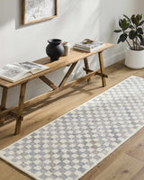 Halen Gray Checkered Area Rug - Ornate Home