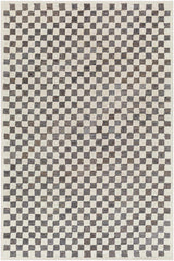 Halen Taupe Checkered Area Rug - Ornate Home