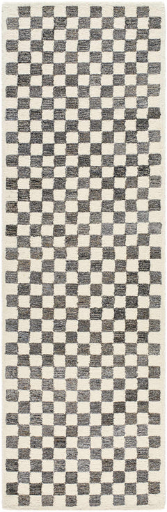 Halen Taupe Checkered Area Rug - Ornate Home