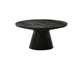 Halewood Black 36" Round Cocktail Table - Ornate Home