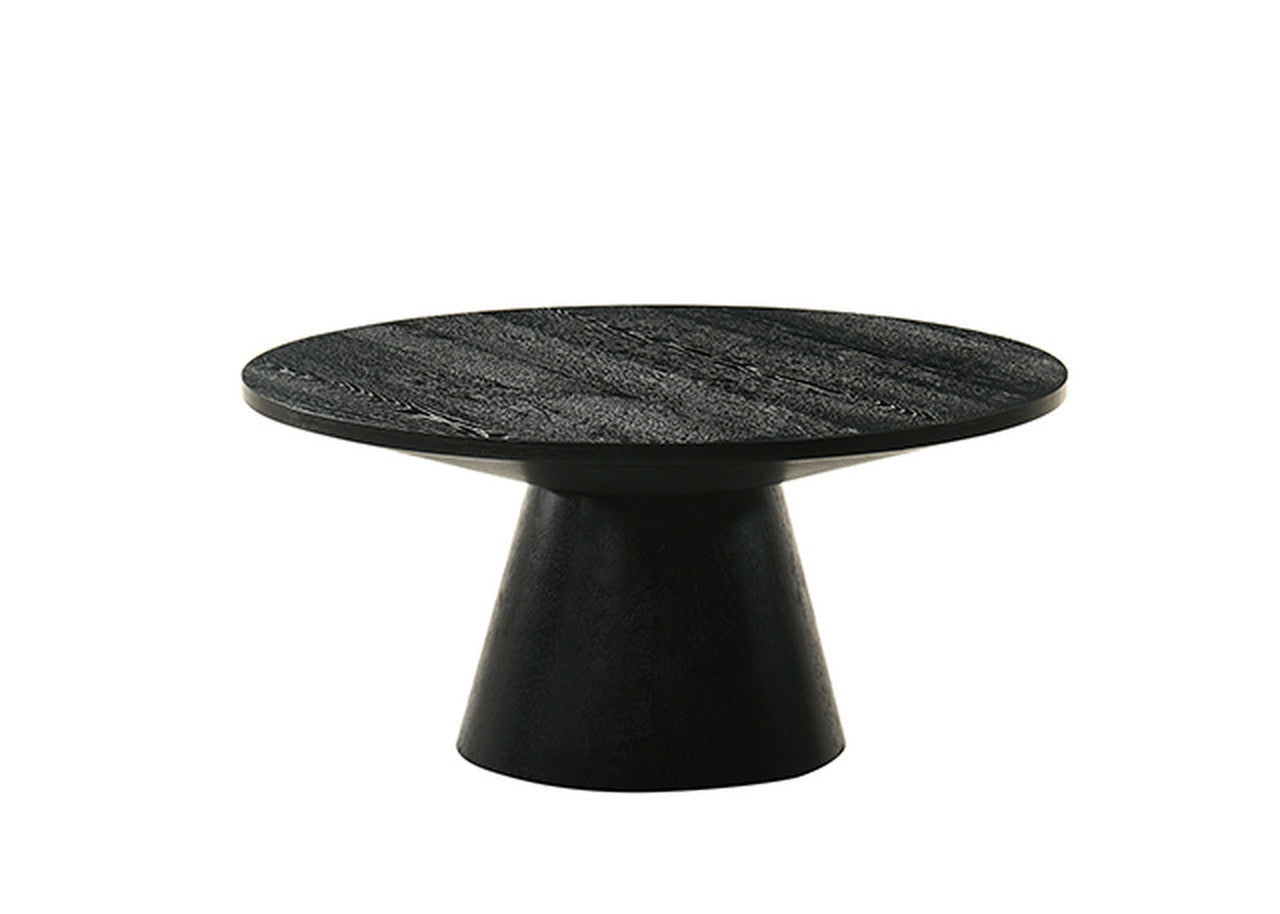 Halewood Black 36" Round Cocktail Table - Ornate Home