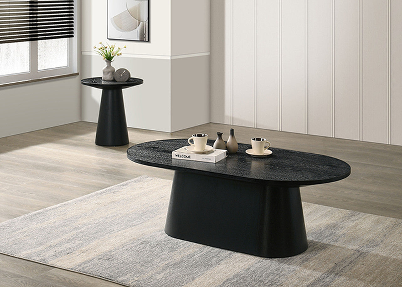 Halewood Black Oval Cocktail Table - Ornate Home