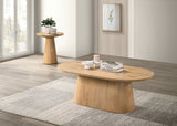 Halewood Oak Oval Cocktail Table - Ornate Home