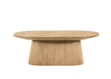 Halewood Oak Oval Cocktail Table - Ornate Home