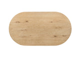 Halewood Oak Oval Cocktail Table - Ornate Home