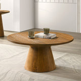 Halewood Walnut 36" Round Cocktail Table - Ornate Home