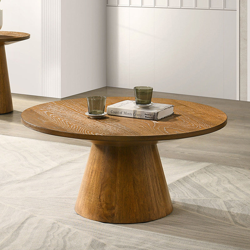 Halewood Walnut 36" Round Cocktail Table - Ornate Home