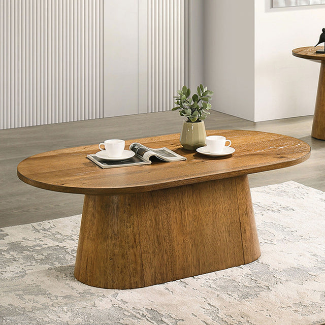Halewood Walnut Oval Coffee Table - Ornate Home