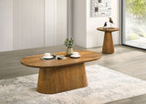 Halewood Walnut Oval Coffee Table - Ornate Home