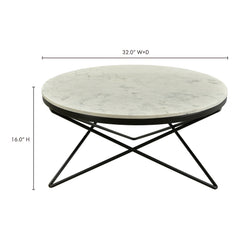 Haley Black Coffee Table - Ornate Home