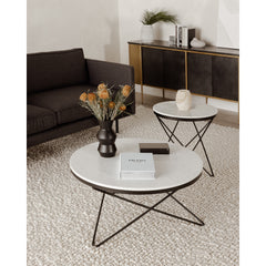 Haley Black Side Table - Ornate Home