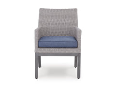 Half Moon Beach Blue/Gray Arm Chair With Cushion (Set of 2) - Ornate Home