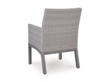 Half Moon Beach Blue/Gray Arm Chair With Cushion (Set of 2) - Ornate Home