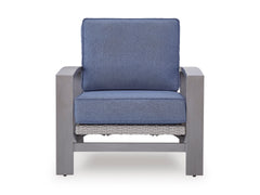 Half Moon Beach Blue/Gray Spring Lounge Chair - Ornate Home