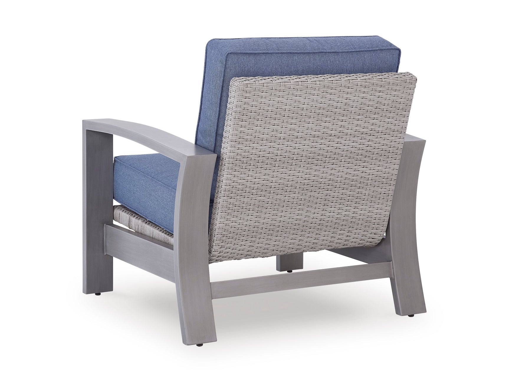 Half Moon Beach Blue/Gray Spring Lounge Chair - Ornate Home