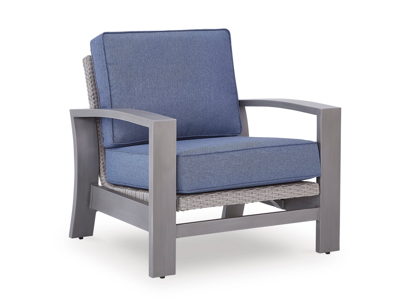 Half Moon Beach Blue/Gray Spring Lounge Chair - Ornate Home