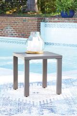 Half Moon Beach Gray Square End Table - Ornate Home