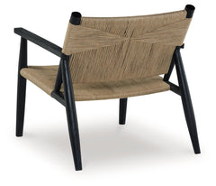 Halfmore Black/Natural Accent Chair - Ornate Home