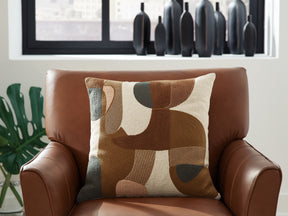 Hallam Sienna/Gold/Charcoal Pillow (Set of 4) (Online Special Price) - Ornate Home