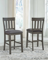 Hallanden Gray Counter Height Dining Room Set / 5pc (Online Special Price) - Ornate Home