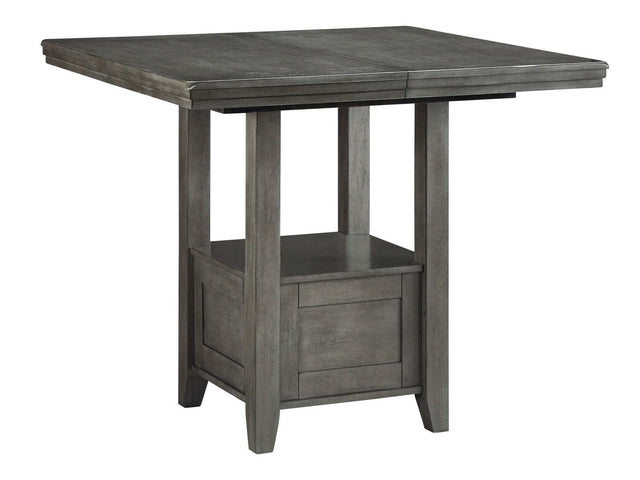 Hallanden Gray Counter Height Dining Table w/ Extension (Online Special Price) - Ornate Home