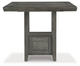 Hallanden Gray Counter Height Dining Table w/ Extension (Online Special Price) - Ornate Home