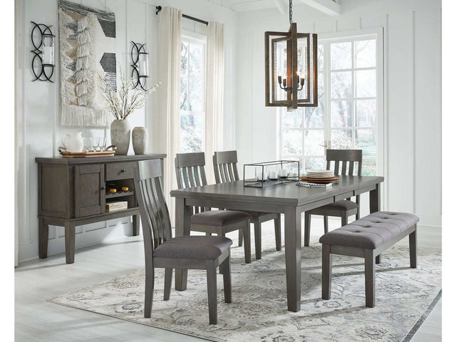 Hallanden Gray Dining Room Set / 6pc (Online Special Price) - Ornate Home