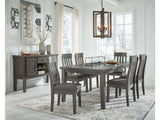 Hallanden Gray Dining Room Set / 7pc - Ornate Home