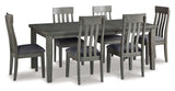 Hallanden Gray Dining Room Set / 7pc - Ornate Home