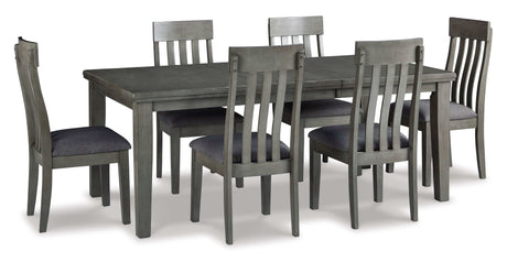 Hallanden Gray Dining Room Set / 7pc - Ornate Home