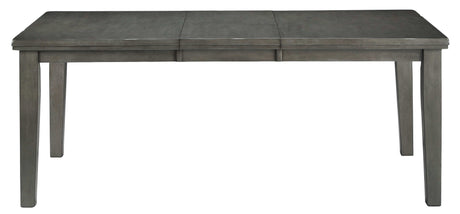 Hallanden Gray Dining Room Set w/ Storage Sideboard / 8pc - Ornate Home