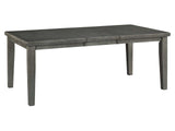 Hallanden Gray Dining Table w/ Extension (Online Special Price) - Ornate Home