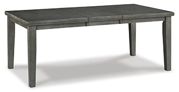 Hallanden Gray Dining Table w/ Extension (Online Special Price) - Ornate Home