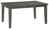 Hallanden Gray Dining Table w/ Extension (Online Special Price) - Ornate Home
