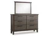 Hallanden Gray Dresser & Mirror (Online Special Price) - Ornate Home