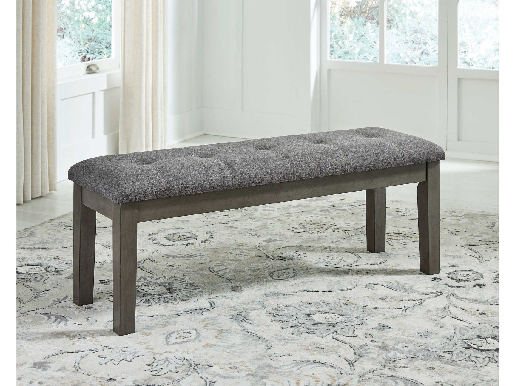 Hallanden Two-tone Gray 50" Dining Room Bench (Online Special Price) - Ornate Home