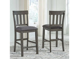 Hallanden Two-tone Gray Counter Height Bar Chair (Set of 2) (Online Special Price) - Ornate Home